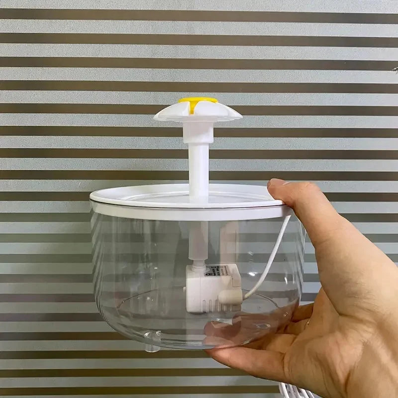 5V USB Pet Water Fountain – Whisper-Quiet Automatic Water Dispenser for Cats & Dogs | Food-Grade PP, Low-Voltage Design