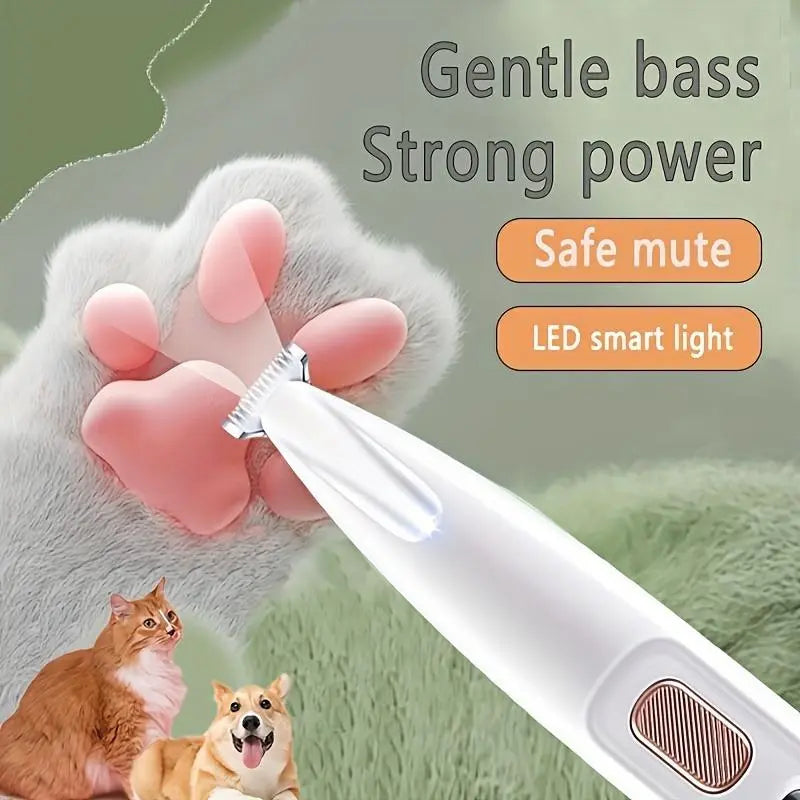 Rechargeable Pet Hair Trimmer Kit, Pet Paw Trimmer, Cordless Quiet Dog Trimmer for Grooming with LED Light, Small Dog Grooming Clippers for Dogs & Cats, Pet Grooming Tool,Waterproof, Pet Shaver,#Summervibes #Petlovers