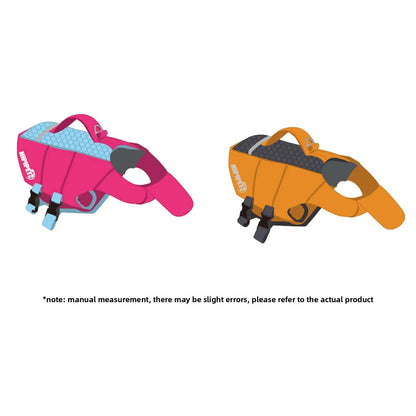 Dog Life Jacket - Pet High-Visibility Float Vest with Bright Contrast Colors, Ripstop Quick-Drying Fabric, Head Support for Pool, Lake, Ocean Activities