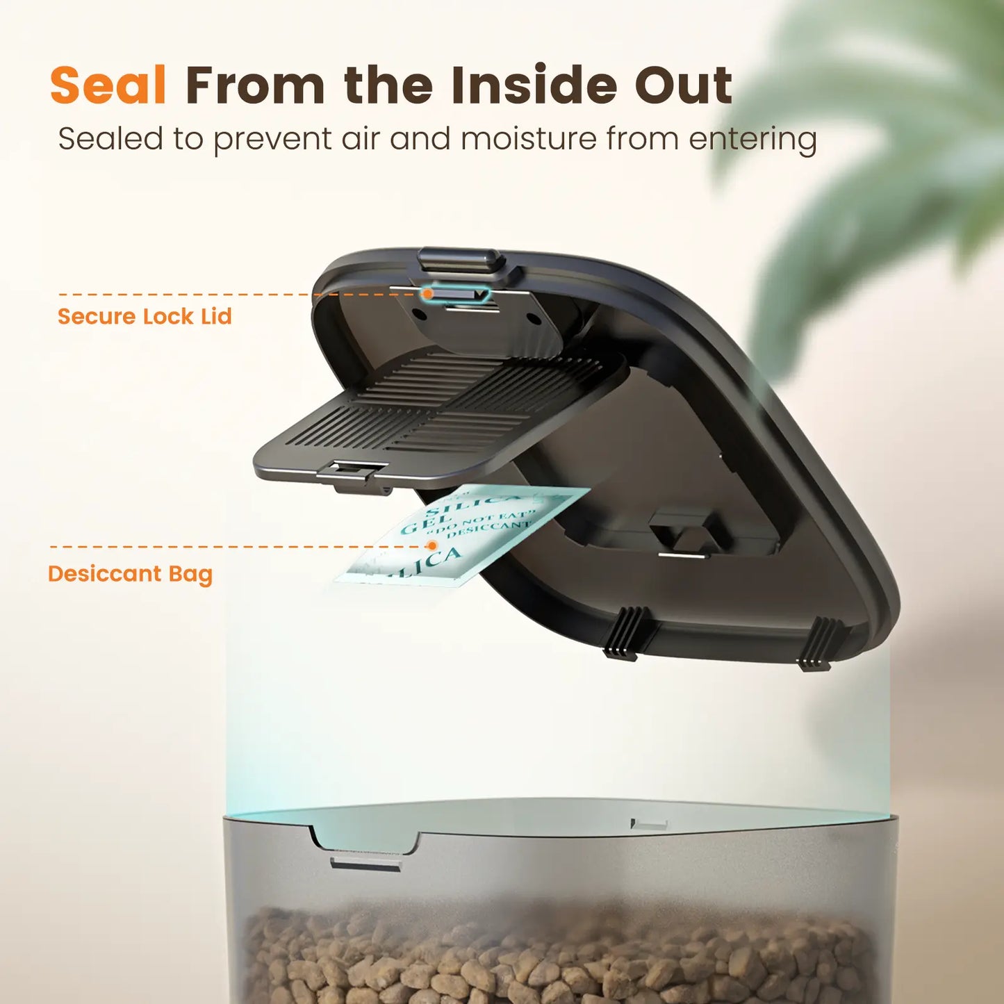 Oneisall Smart Pet Feeder, 3.5L Automatic Food Dispenser for Cats, Dogs，Small Pets Indoor, Timed and Quantitative Dry Food Cat Feeder Kibble, Feeding