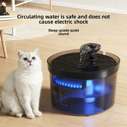 1.5L1.5L Pet Cat and Dog Water Dispenser Small Capacity Level Window
