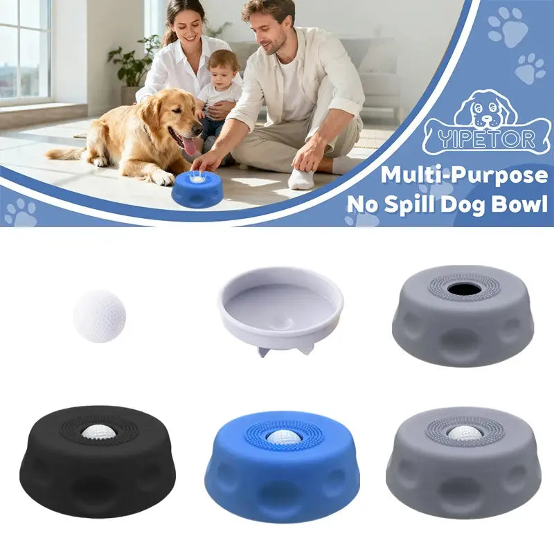 Slow Feeder Dog Bowls for Liquid Treat, Anti-Slip[Entertained Ball-In] Bone Broth Dog Lick Bowl,Pet Licking Bowls Cat Water Fountain Dog Products Puppy Essentials Cool Dog Stuff Paw Pace Liquid Slow Feeder Roller Ball Non-Slip Lick Ball Bowl Feeding
