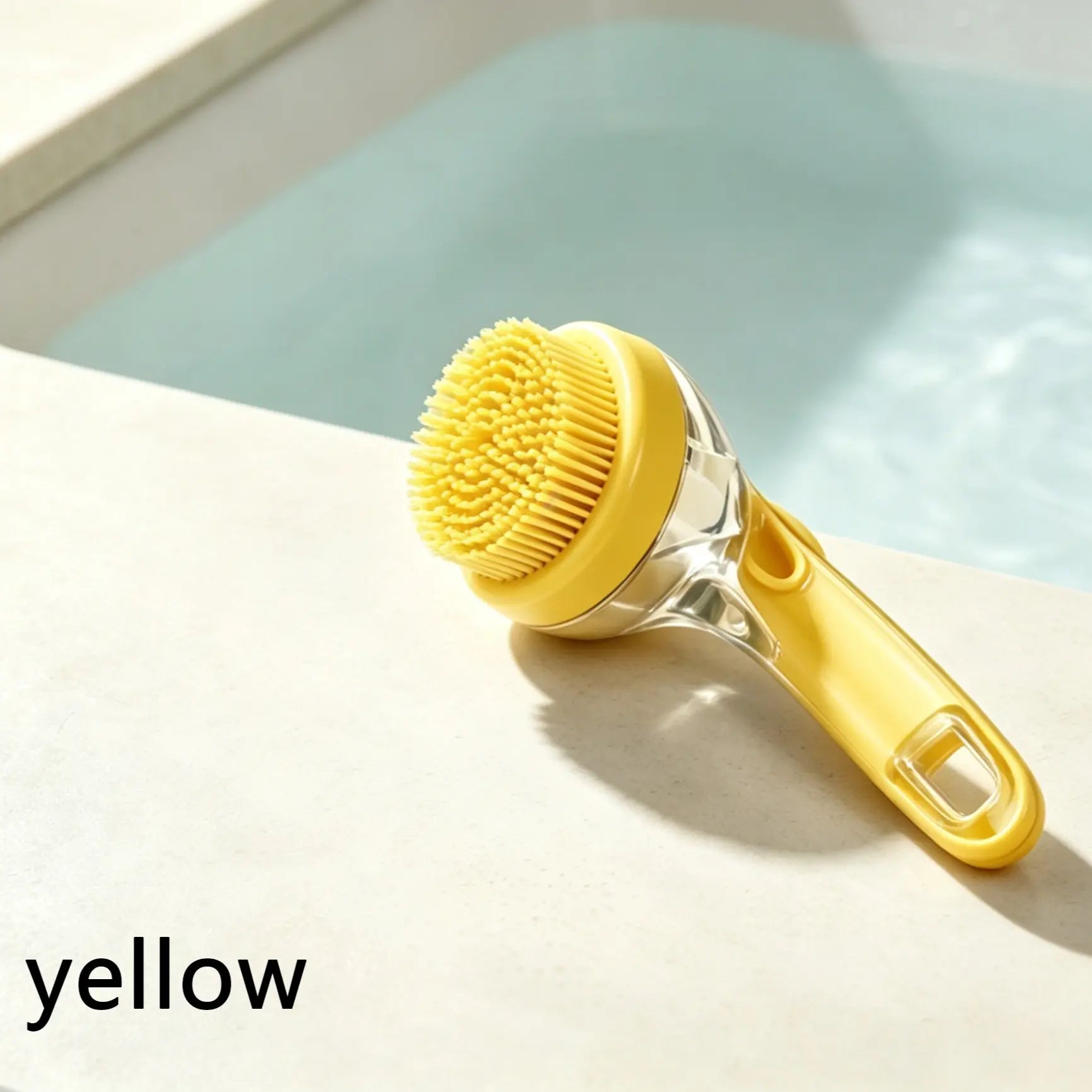 3-In-1 Pet Bath Brush with Shampoo Dispenser for Dogs & Cats, Ergonomic Handle, Gentle Massage Grooming Tool, Easy to Use, Essential Dog Bath Supply, Dog Bath Brush for Long and Short-Haired Dogs and Cats, Shower, Bath Accessory, Pet Shower, Pet, Bath Tim