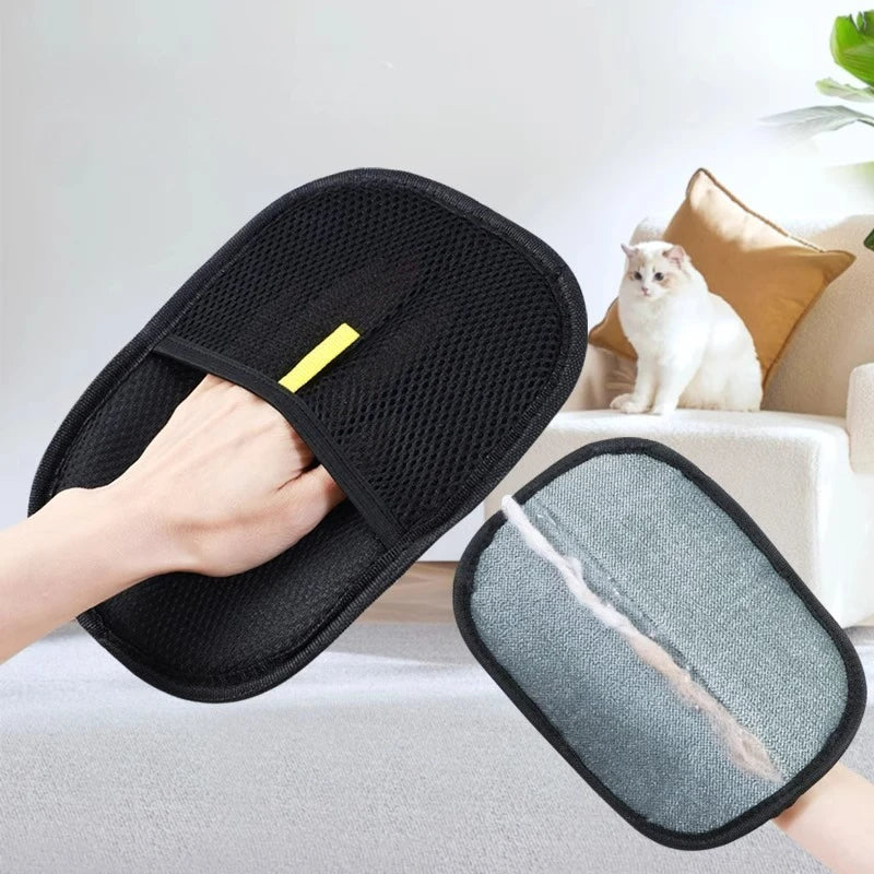 Reusable Pet Hair Remover Glove – Washable Dog & Cat Fur Removal Mitt for Clothes, Furniture & Upholstery