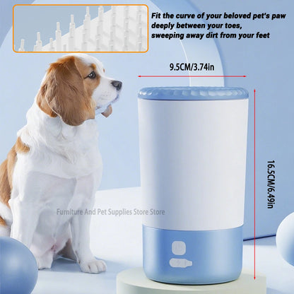 Electric Pet Paw Cleaner – Automatic Dog & Cat Foot Washer with Low-Noise Motor | Portable & Waterproof Paw Cleaning Cup