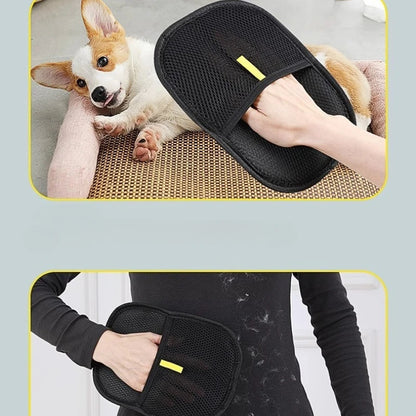 Reusable Pet Hair Remover Glove – Washable Dog & Cat Fur Removal Mitt for Clothes, Furniture & Upholstery