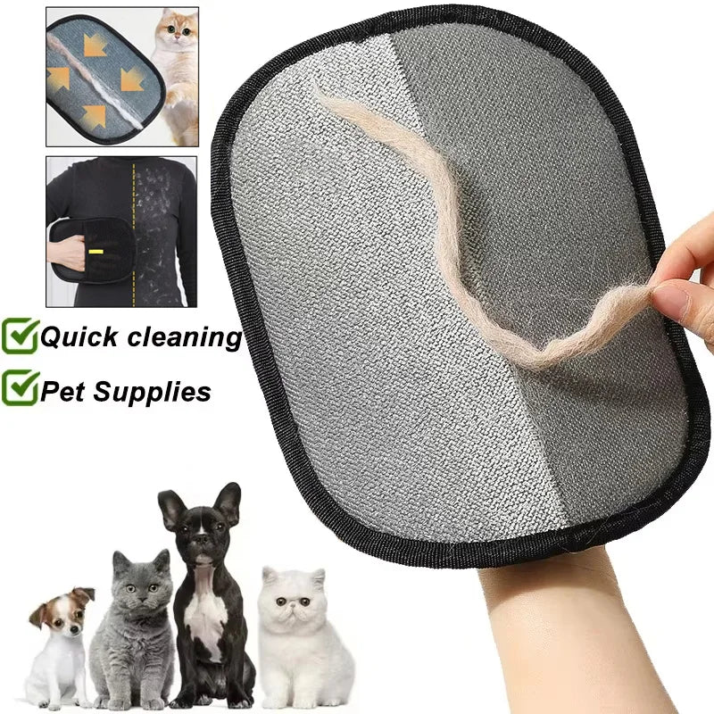 Reusable Pet Hair Remover Glove – Washable Dog & Cat Fur Removal Mitt for Clothes, Furniture & Upholstery