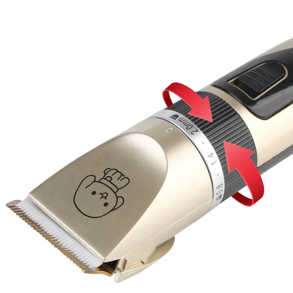Pet Hair Trimmer – Rechargeable Electric Dog & Cat Clippers | Quiet Grooming Shaver for Home Use