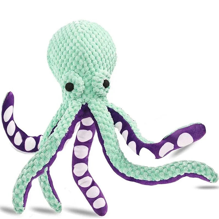 Interactive Plush Octopus Dog Toy – Squeaky & Durable Dog Toy for Small & Large Dogs | Boredom Relief & Playtime Companion