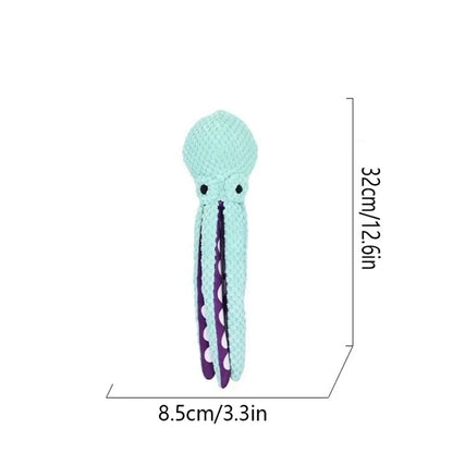 Interactive Plush Octopus Dog Toy – Squeaky & Durable Dog Toy for Small & Large Dogs | Boredom Relief & Playtime Companion