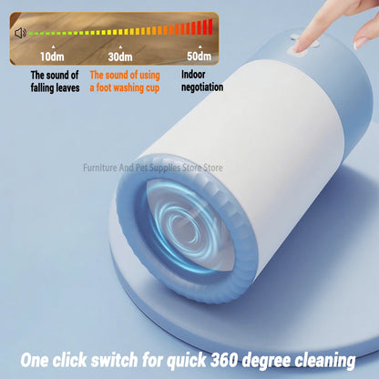 Electric Pet Paw Cleaner – Automatic Dog & Cat Foot Washer with Low-Noise Motor | Portable & Waterproof Paw Cleaning Cup
