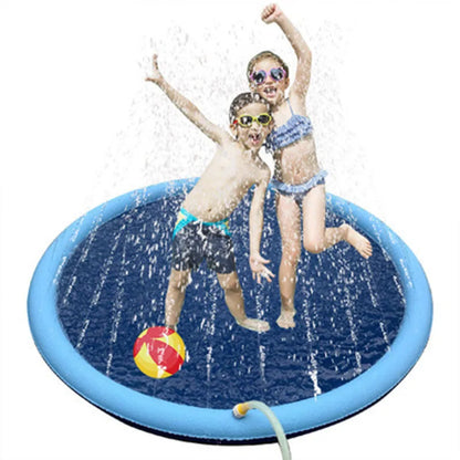 Dog Splash Pad Sprinkler Mat – Inflatable PVC Water Play Mat for Dogs | Outdoor Pet Water Toy & Summer Cooling Pad