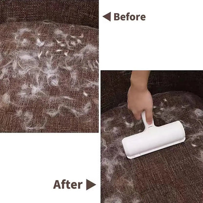 Self-Cleaning Pet Hair Remover Roller – Reusable Dog & Cat Fur Lint Roller for Furniture, Couches, Carpets & Clothes
