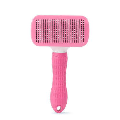 Pet Grooming Brush – Self-Cleaning Dog & Cat Hair Remover Comb | Deshedding Brush for Puppies, Kittens & Pets