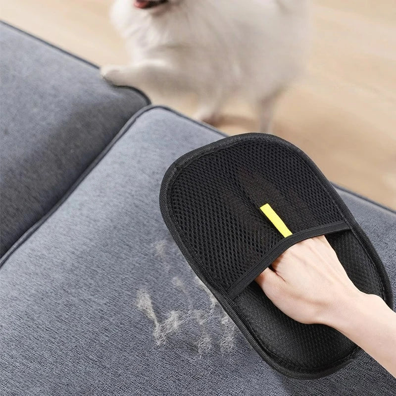 Reusable Pet Hair Remover Glove – Washable Dog & Cat Fur Removal Mitt for Clothes, Furniture & Upholstery