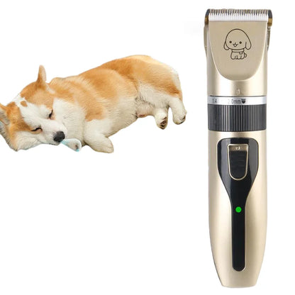 Pet Hair Trimmer – Rechargeable Electric Dog & Cat Clippers | Quiet Grooming Shaver for Home Use
