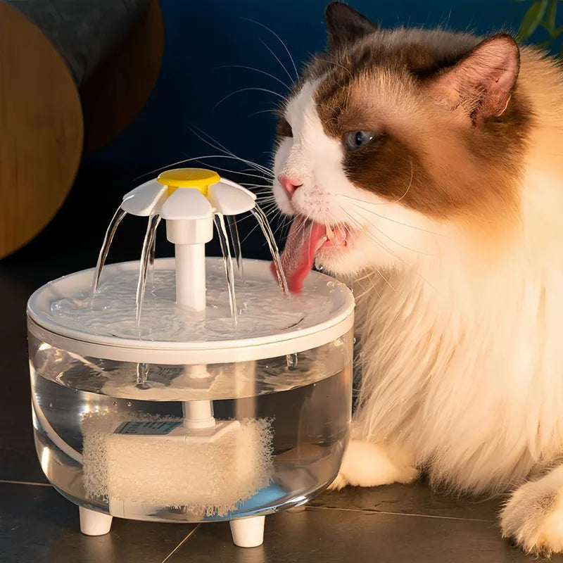 5V USB Pet Water Fountain – Whisper-Quiet Automatic Water Dispenser for Cats & Dogs | Food-Grade PP, Low-Voltage Design