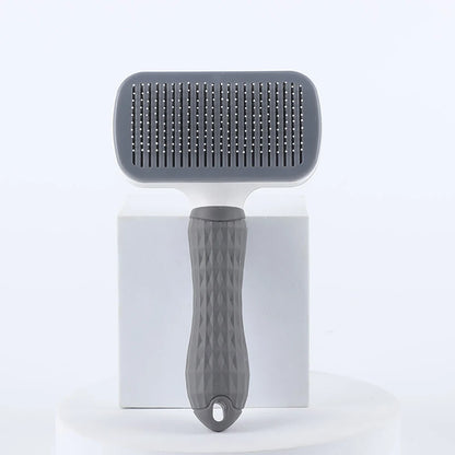 Pet Grooming Brush – Self-Cleaning Dog & Cat Hair Remover Comb | Deshedding Brush for Puppies, Kittens & Pets