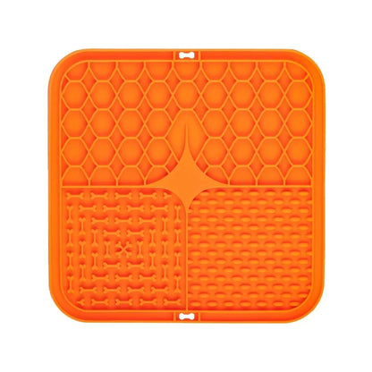 Silicone Dog Lick Mat – Slow Feeder & Bath Time Distraction Mat with Suction Cups for Treats & Training