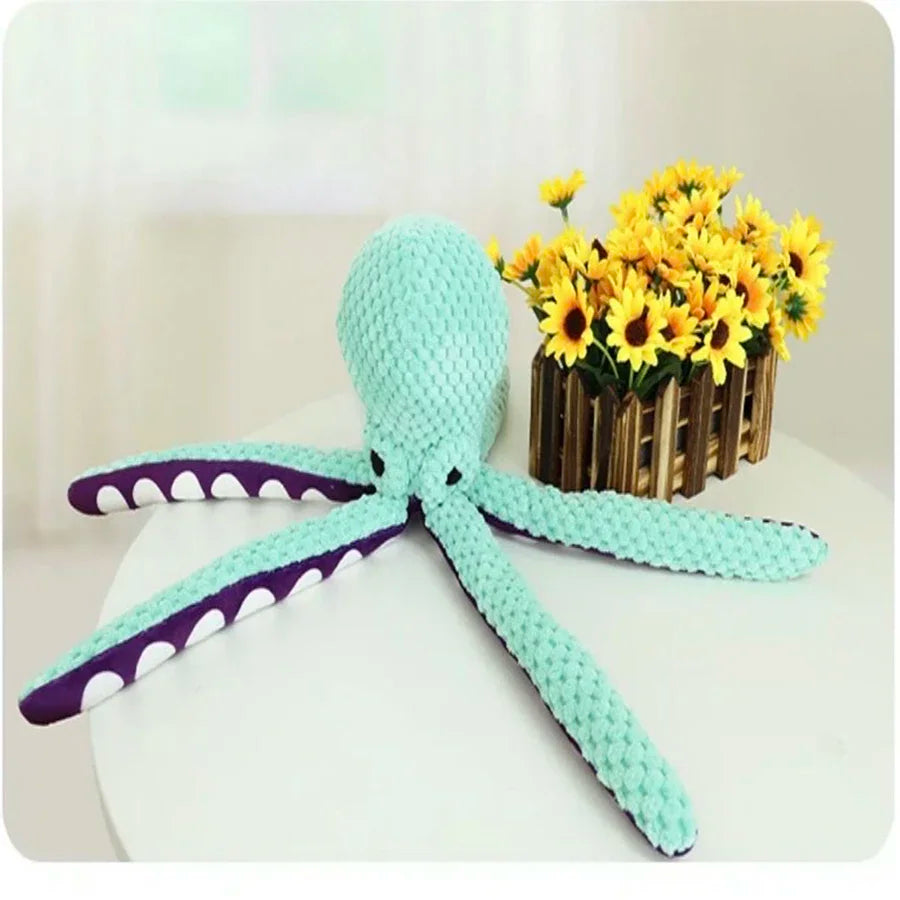 Interactive Plush Octopus Dog Toy – Squeaky & Durable Dog Toy for Small & Large Dogs | Boredom Relief & Playtime Companion