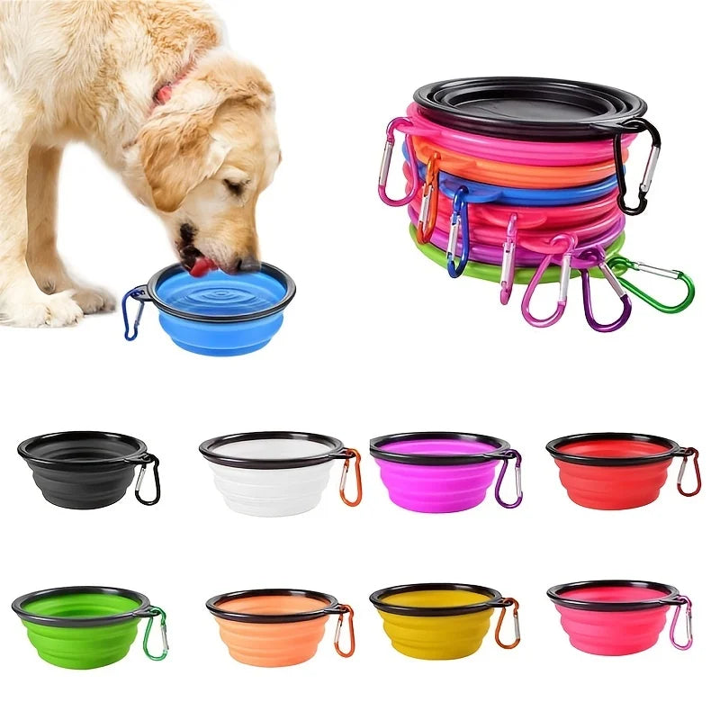 Collapsible Dog & Cat Travel Bowl – Portable Food & Water Bowl for Travel, Walks & Outdoor Adventures