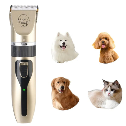 Pet Hair Trimmer – Rechargeable Electric Dog & Cat Clippers | Quiet Grooming Shaver for Home Use