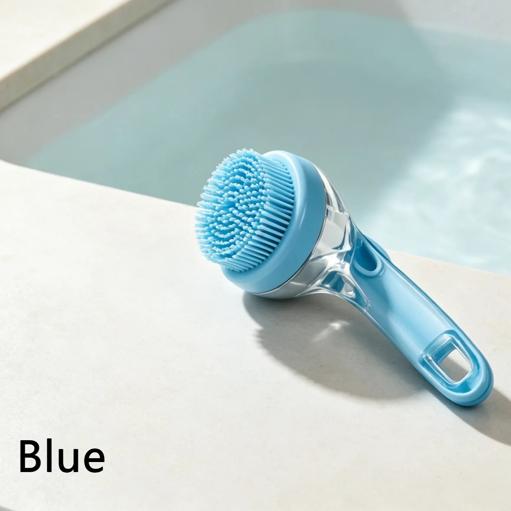 3-In-1 Pet Bath Brush with Shampoo Dispenser for Dogs & Cats, Ergonomic Handle, Gentle Massage Grooming Tool, Easy to Use, Essential Dog Bath Supply, Dog Bath Brush for Long and Short-Haired Dogs and Cats, Shower, Bath Accessory, Pet Shower, Pet, Bath Tim